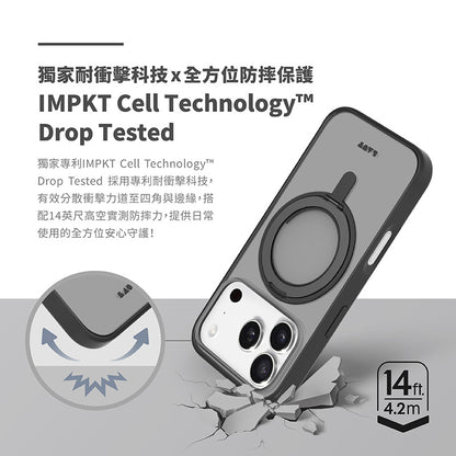 LAUT 萊德 iPhone 17 Pro/Pro Max手機殼｜MagSafe磁吸360支架簡約耐衝擊款
