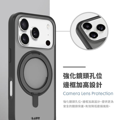 LAUT 萊德 iPhone 17 Pro/Pro Max手機殼｜MagSafe磁吸360支架簡約耐衝擊款