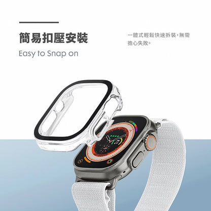LAUT 萊德 Apple Watch保護殼｜鋼化玻璃款｜適用40/41/44/45/46/49mm