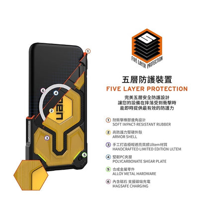 UAG｜iPhone 16 Pro Max 磁吸頂級(特仕)版耐衝擊保護殼-Ultem 塑鋼 (MagSafe)