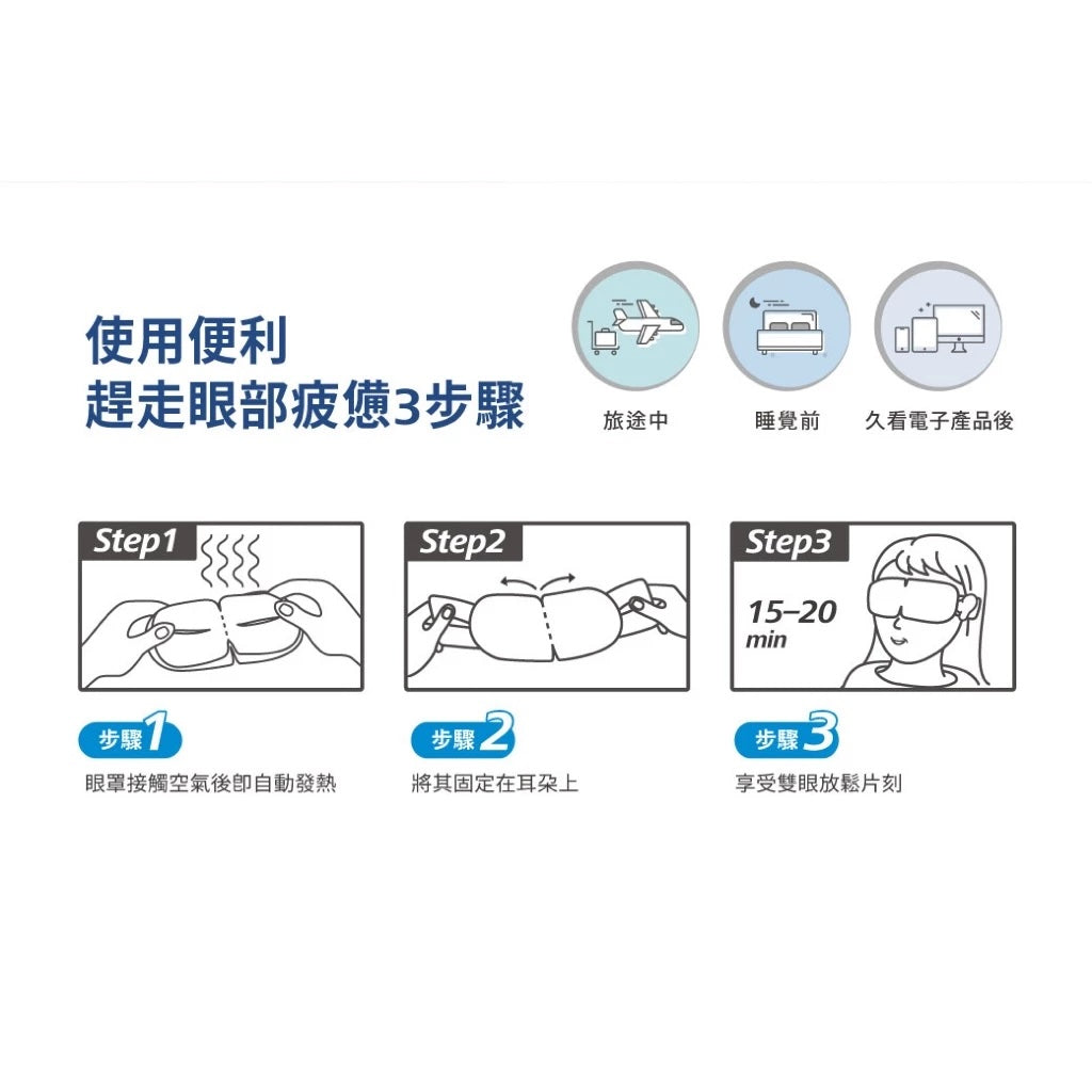 Zeiss蔡司｜8入盒裝蒸氣眼罩｜原廠公司貨