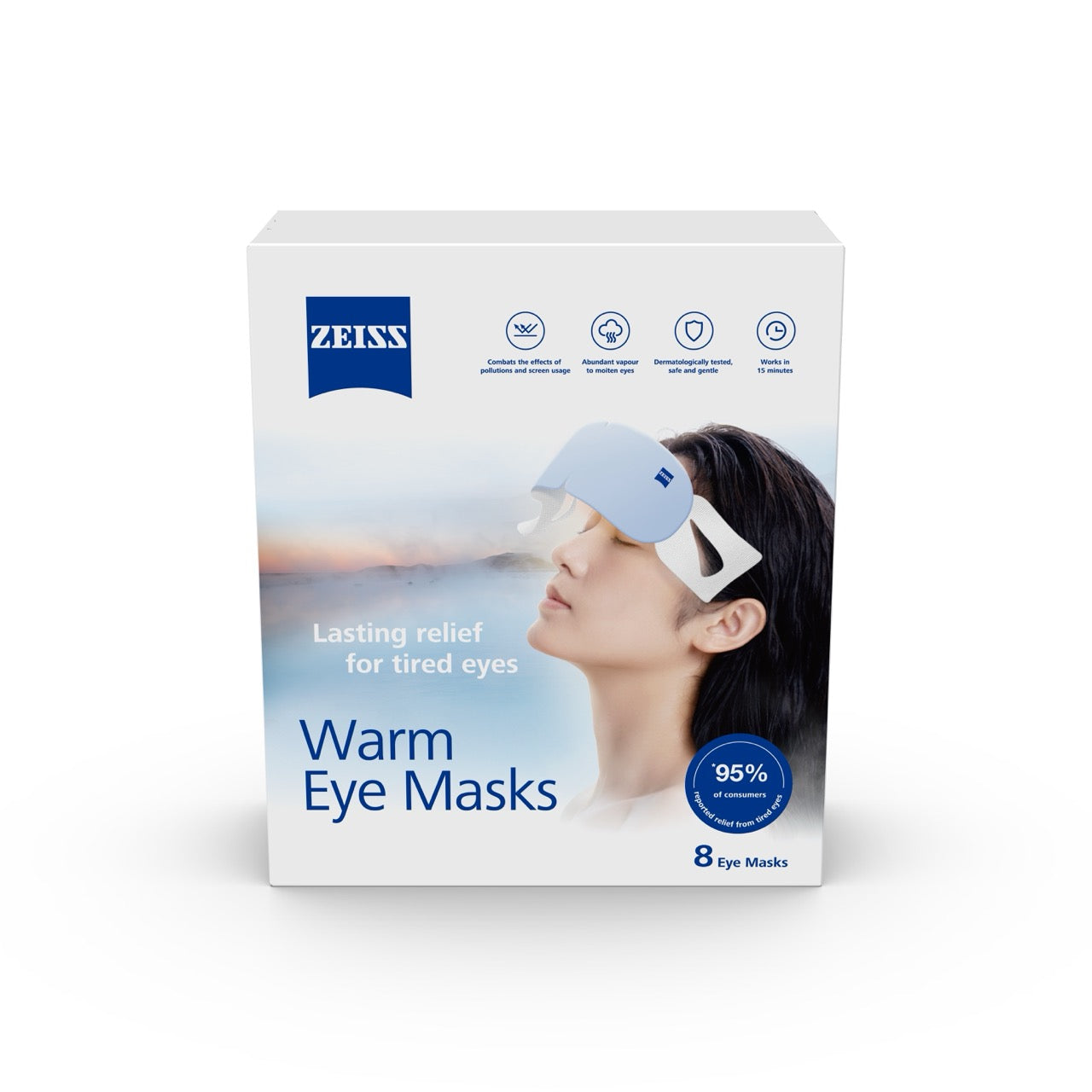 Zeiss蔡司｜8入盒裝蒸氣眼罩｜原廠公司貨