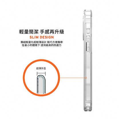 UAG iPhone 16 Pro/Pro Max手機殼｜MagSafe磁吸耐衝擊支架全透款