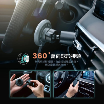 ADAM 亞果元素｜Qi2 15W｜CQ1極致版車用磁吸充電器