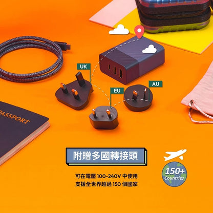ADAM 亞果元素｜GaN Hub 65W｜氮化鎵影像傳輸電源供應器