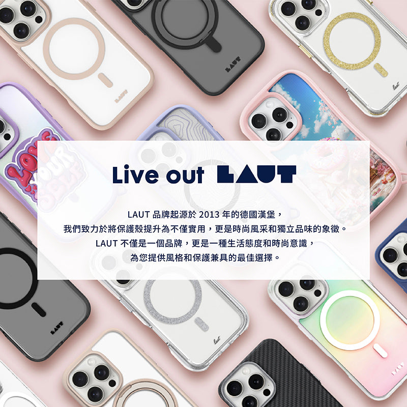 LAUT 萊德 iPhone 16手機殼｜MagSafe磁吸耐衝擊地圖款｜適用16/Plus/Pro/Pro Max