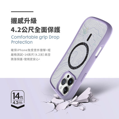 LAUT 萊德 iPhone 16手機殼｜MagSafe磁吸耐衝擊地圖款｜適用16/Plus/Pro/Pro Max