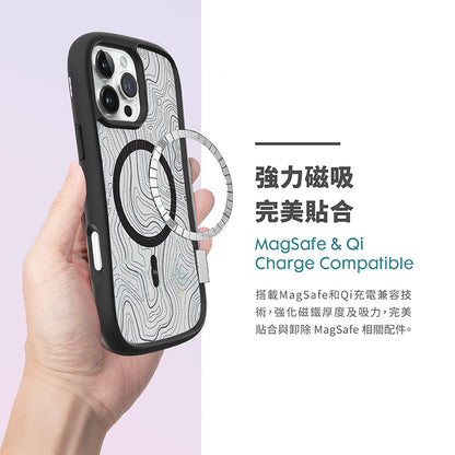 LAUT 萊德 iPhone 16手機殼｜MagSafe磁吸耐衝擊地圖款｜適用16/Plus/Pro/Pro Max