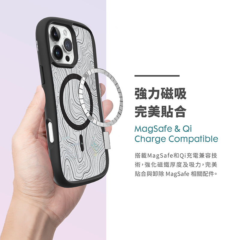 LAUT 萊德 iPhone 16手機殼｜MagSafe磁吸耐衝擊地圖款｜適用16/Plus/Pro/Pro Max