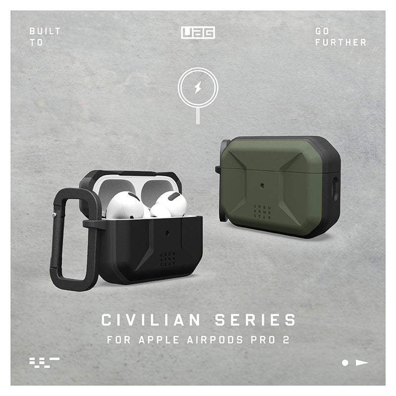 UAG AirPods Pro 2保護殼｜MagSafe磁吸耐衝擊簡約款