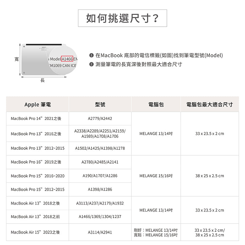 TUCANO 電腦內袋包｜ Melange簡約時尚15/16吋