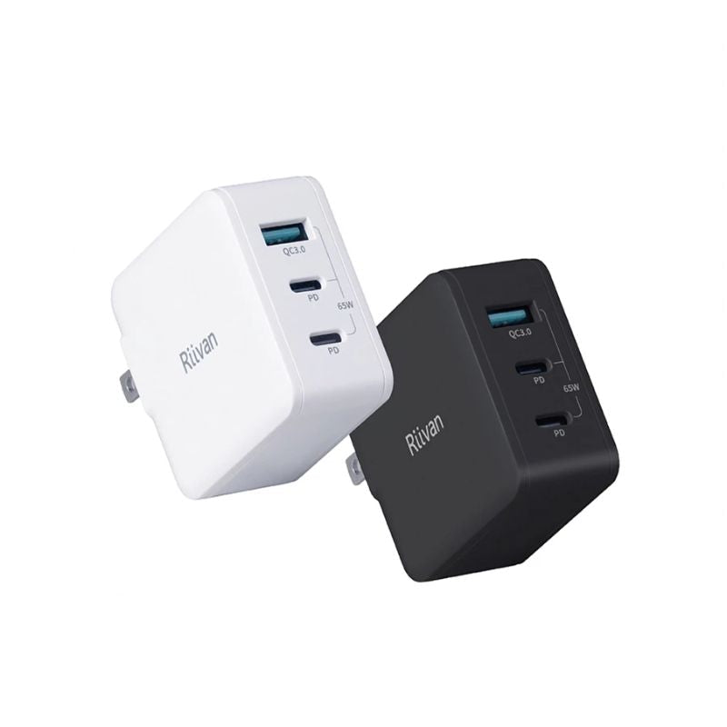 Riivan｜ 65W GaN氮化鎵｜三孔充電器