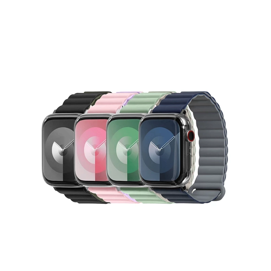 LAUT 萊德 Apple Watch錶帶｜撞色矽膠款｜適用38/40/41/42/44/45/46/49mm