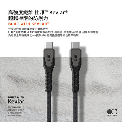 UAG 充電線｜USB-C to USB-C｜1.5m頂級超耐折款