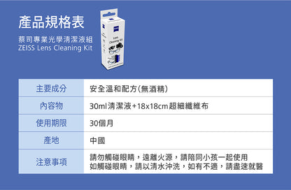 Zeiss蔡司｜清潔噴霧組｜原廠公司貨