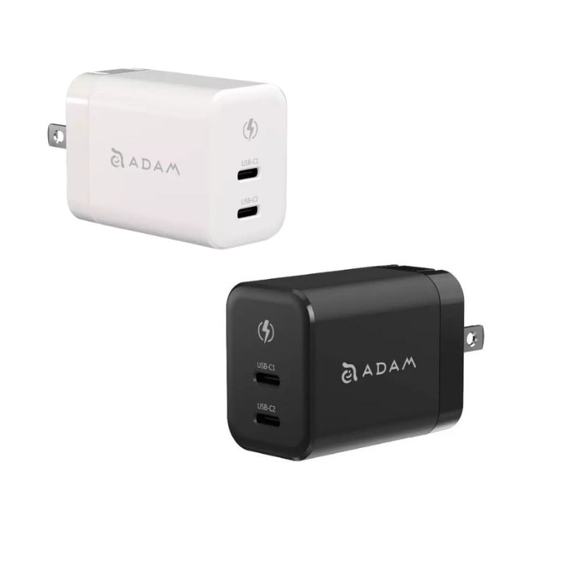 ADAM 亞果元素｜GaN 45W｜OMNIA X45C 雙孔快速電源供應器