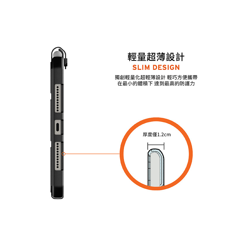 UAG iPad mini保護殼｜耐衝擊多角度款｜適用mini6/7