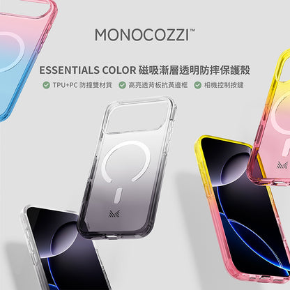 MONOCOZZI iPhone 17/Air/17 Pro/Pro Max手機殼｜MagSafe磁吸透明防摔款-炭灰