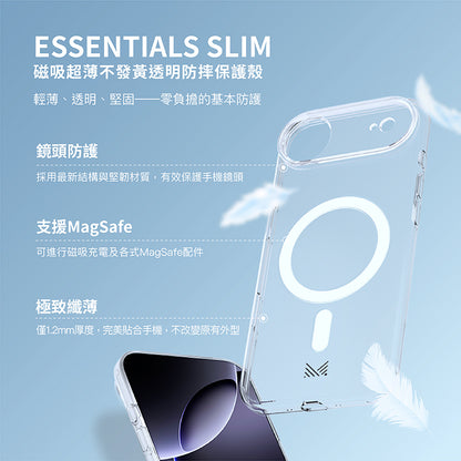 MONOCOZZI iPhone 17/Air/17 Pro/ProMax手機殼｜MagSafe磁吸超薄不發黃透明防摔款