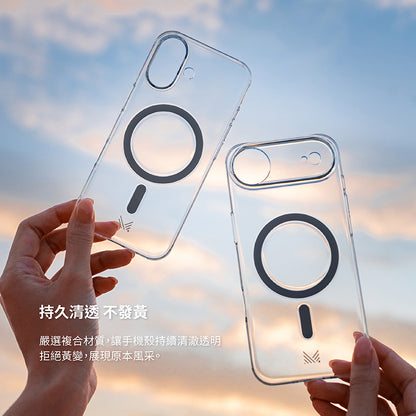 MONOCOZZI iPhone 17/Air/17 Pro/ProMax手機殼｜MagSafe磁吸超薄不發黃透明防摔款