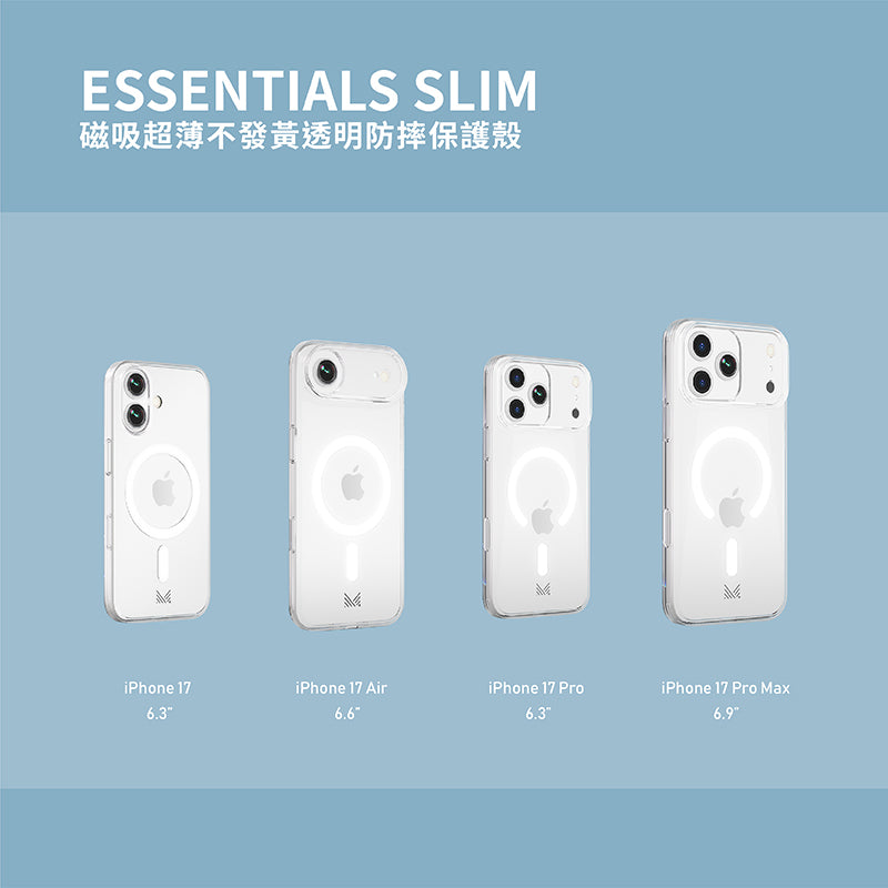 MONOCOZZI iPhone 17/Air/17 Pro/ProMax手機殼｜MagSafe磁吸超薄不發黃透明防摔款
